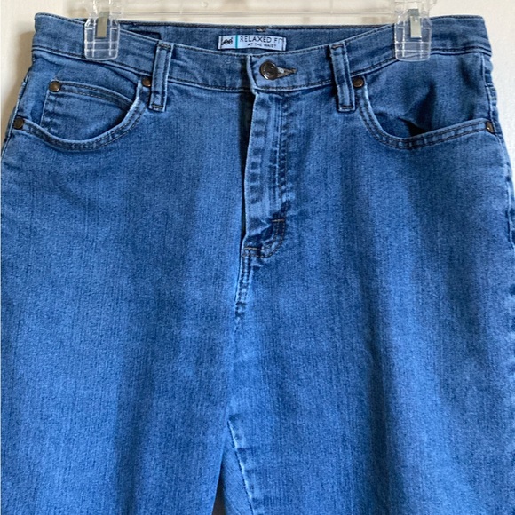 🌞Lee Relaxed Fit at the Waist Medium Wash Denim Jeans #Gy - Picture 6 of 10